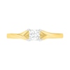 Thumbnail Image 3 of 0.37 CT. T.W. Princess-Cut Diamond Solitaire Split Shank Engagement Ring in 10K Gold (J/I3)