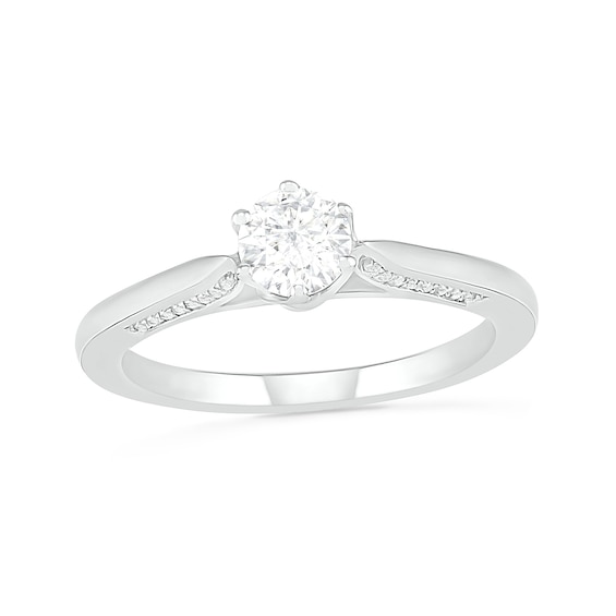 0.45 CT. T.W. Diamond Solitaire Engagement Ring in 10K Gold (J/I3