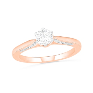 0.45 CT. T.W. Diamond Solitaire Engagement Ring in 10K Rose Gold (J/I3