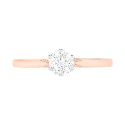 0.45 CT. T.W. Diamond Solitaire Engagement Ring in 10K Rose Gold (J/I3