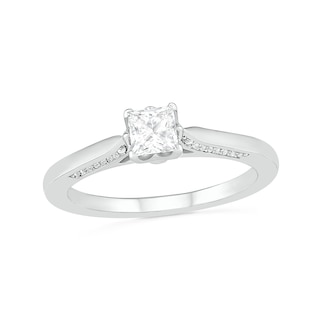 0.45 CT. T.W. Princess-Cut Diamond Solitaire Engagement Ring in 10K Gold (J/I3