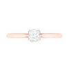 0.45 CT. T.W. Princess-Cut Diamond Solitaire Engagement Ring in 10K Rose Gold (J/I3)