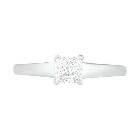 0.65 CT. T.W. Princess-Cut Diamond Solitaire Engagement Ring in 14K Gold (I/I2