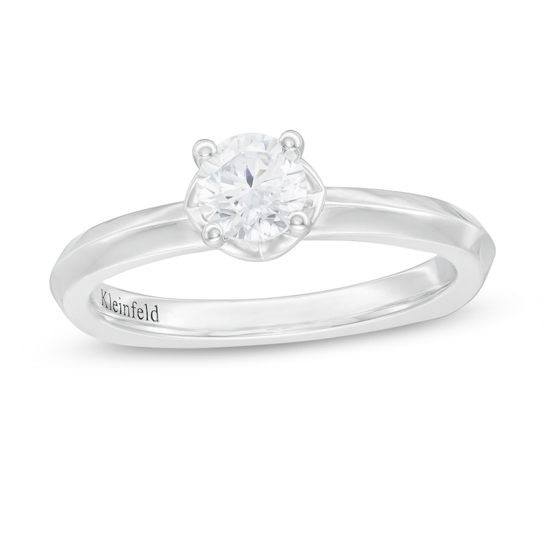 Kleinfeld® 0.48 CT. T.W. Solitaire Diamond Engagement Ring in 14K White Gold|Peoples Jewellers