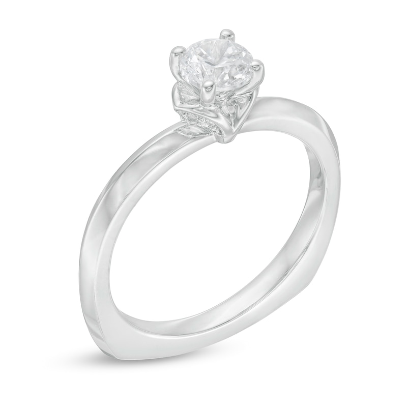 Main Image 3 of Kleinfeld® 0.48 CT. T.W. Solitaire Diamond Engagement Ring in 14K White Gold