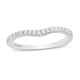 Kleinfeld® 0.18 CT. T.W. Diamond Contour Wedding Band in 14K White Gold