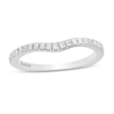 Kleinfeld® 0.18 CT. T.W. Diamond Contour Wedding Band in 14K White Gold