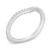 Thumbnail Image 2 of Kleinfeld® 0.18 CT. T.W. Diamond Contour Wedding Band in 14K White Gold