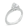 Thumbnail Image 2 of Kleinfeld® 0.95 CT. T.W. Pear-Shaped Diamond Frame Engagement Ring in 14K White Gold
