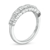 Marilyn Monroe™ Collection 0.37 CT. T.W. Baguette and Round Diamond Multi-Row Band in 14K White Gold