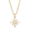 Thumbnail Image 0 of 0.09 CT. Certified Canadian Diamond Solitaire True North Pendant in 10K Gold - 20" (I/I2)