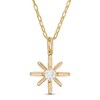 Thumbnail Image 1 of 0.24 CT. Certified Canadian Diamond Solitaire True North Pendant in 10K Gold - 20&quot; (I/I2)