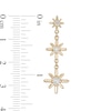 Thumbnail Image 2 of 0.50 CT. T.W. Certified Canadian Diamond True North Triple Drop Earrings in 10K Gold - 20" (I/I2)