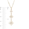 0.25 CT. T.W. Certified Canadian Diamond True North Triple Drop Pendant in 10K Gold - 20" (I/I2)