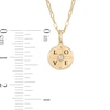 Certified Canadian Diamond Accent Solitaire True North "LOVE" Pendant in 10K Gold