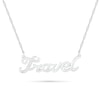 Thumbnail Image 0 of Diamond Accent "Travel" Necklace in Sterling Silver