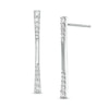 0.45 CT. T.W. Journey Diamond Linear Drop Earrings in 10K White Gold