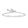 Thumbnail Image 0 of 0.30 CT. T.W. Journey Diamond Bolo Bracelet in 10K White Gold - 9.0"