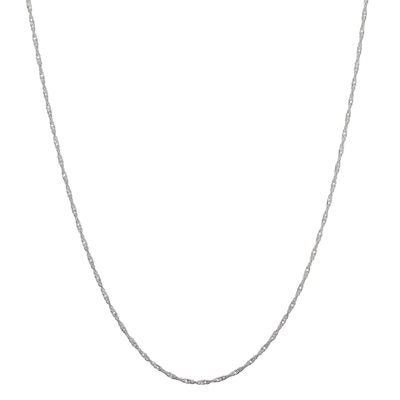 1.0mm Singapore Chain Necklace in Solid 10K Gold