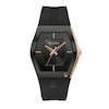 Men's Special Edition Bulova Modern Latin GRAMMY® Gemini Two-Tone Strap Watch with Tonneau Black Dial (Model: 97A163)