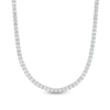 Thumbnail Image 0 of 10.00 CT. T.W. Certified Lab-Created Diamond Tennis Necklace in 14K White Gold (F/SI2) - 16"