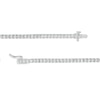 Thumbnail Image 2 of 10.00 CT. T.W. Certified Lab-Created Diamond Tennis Necklace in 14K White Gold (F/SI2) - 16"