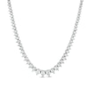 Thumbnail Image 0 of 6.00 CT. T.W. Certified Lab-Created Diamond Graduating Tennis Necklace in 14K White Gold (F/SI2) - 16"