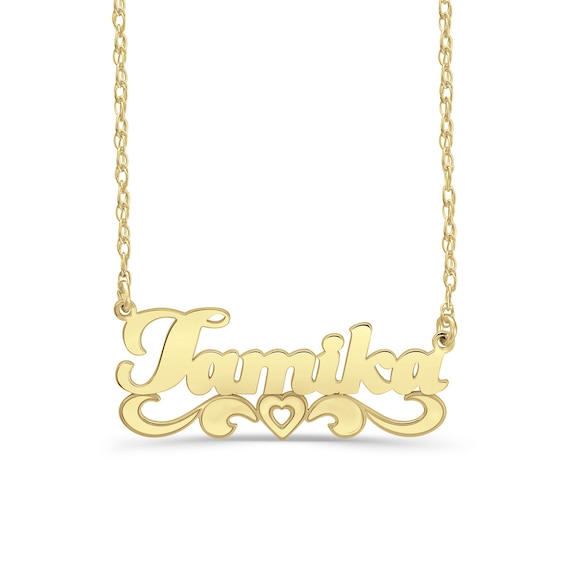 Rock On Good Luck Hand Pendant Necklace in 14k Yellow Gold - Filigree  Jewelers