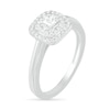 Thumbnail Image 5 of 0.37 CT. T.W. Princess-Cut Diamond Double Frame Bridal Set in 10K White Gold