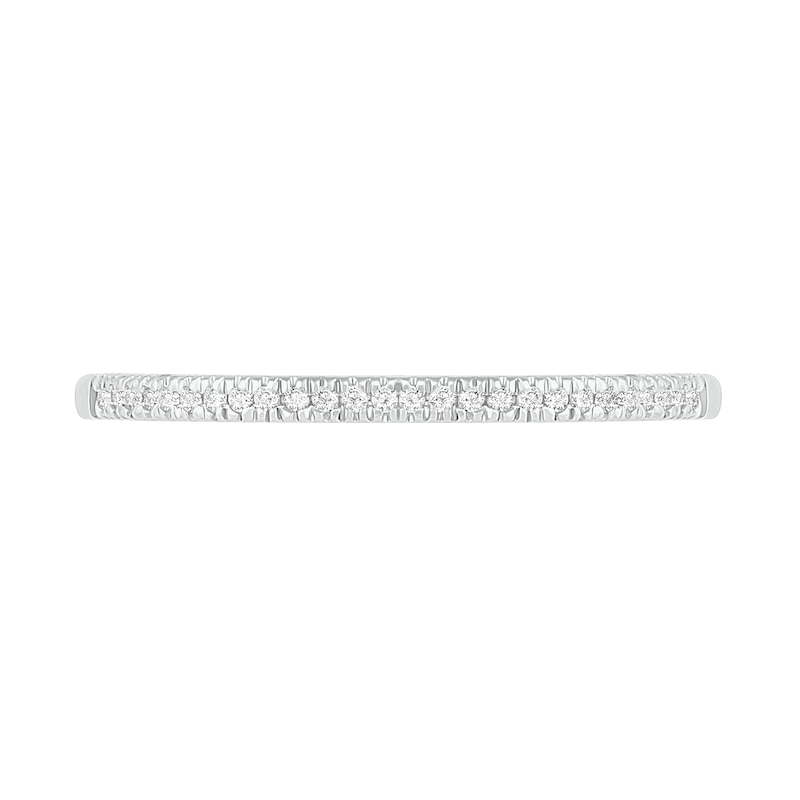 0.37 CT. T.W. Princess-Cut Diamond Double Frame Twist Shank Bridal Set in 10K White Gold