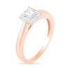 0.29 CT. T.W. Princess-Cut Diamond Frame Vintage-Style Bridal Set in 10K Rose Gold