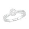 Thumbnail Image 3 of 0.29 CT. T.W. Oval Diamond Frame Bridal Set in 10K White Gold