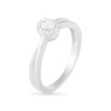 Thumbnail Image 5 of 0.29 CT. T.W. Oval Diamond Frame Bridal Set in 10K White Gold