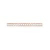 Thumbnail Image 7 of 0.29 CT. T.W. Oval Diamond Scallop Frame Vintage-Style Bridal Set in 10K Rose Gold