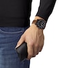 Thumbnail Image 1 of Men's Tissot Supersport Chrono Black PVD Strap Watch with Black Dial (Model: T125.617.36.051.01)