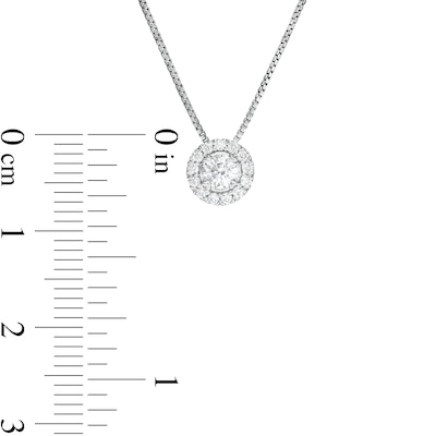 CT. T.W. Diamond Frame Pendant in 10K White Gold