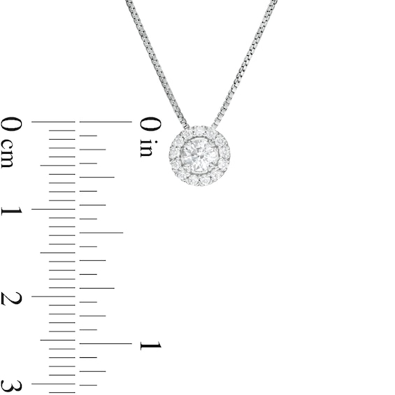 CT. T.W. Diamond Frame Pendant in 10K White Gold