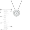 Thumbnail Image 3 of 1.00 CT. T.W. Diamond Frame Pendant in 10K White Gold