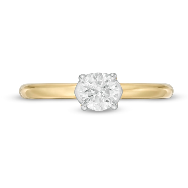 Kleinfeld® 0.48 CT. T.W. Diamond Solitaire Engagement Ring in 14K Two-Tone Gold (I/I1)|Peoples Jewellers