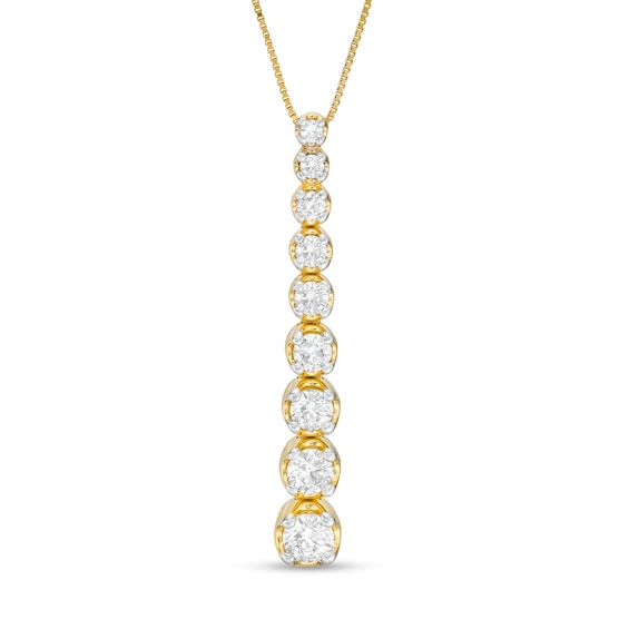 Marilyn Monroe™ Collection  0.95 CT. T.W. Journey Diamond Pendant in 10K Gold