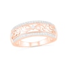 Thumbnail Image 1 of 0.23 CT. T.W. Diamond Edge Vintage-Style Ring in 10K Rose Gold