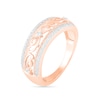 Thumbnail Image 2 of 0.23 CT. T.W. Diamond Edge Vintage-Style Ring in 10K Rose Gold