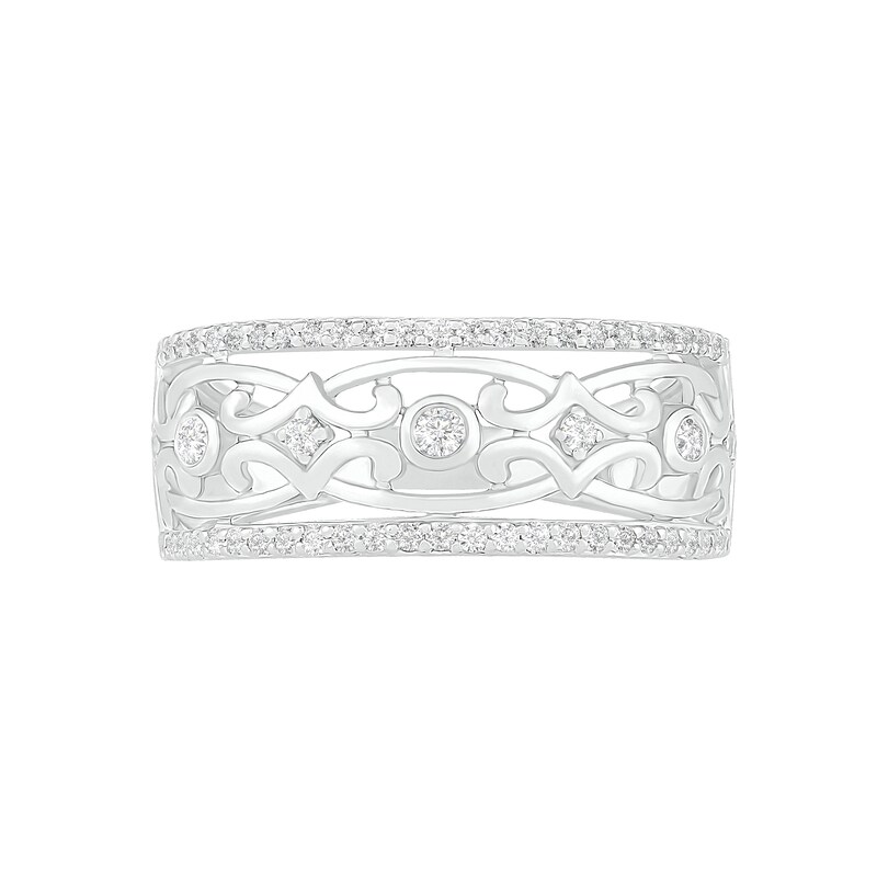 0.29 CT. T.W. Diamond Ornate Ring in 10K Gold|Peoples Jewellers
