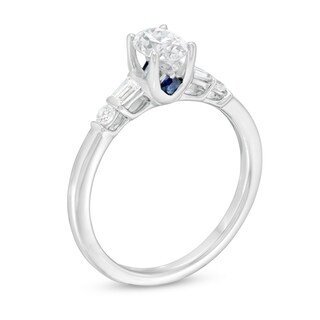 Vera Wang Love Collection 0.58 CT. T.W. Oval Diamond Engagement Ring in 14K White Gold