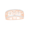 0.29 CT. T.W. Diamond Ornate Ring in 10K Rose Gold