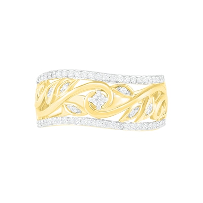 0.29 CT. T.W. Diamond Vine Ring in 10K Gold