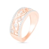 0.29 CT. T.W. Diamond Ornate Vine Ring in 10K Rose Gold