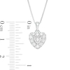 0.50 CT. T.W. Diamond Heart Pendant in Sterling Silver