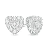 0.51 CT. T.W. Diamond Heart Stud Earrings in Sterling Silver