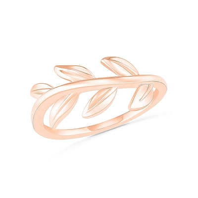 Leafy Vine Ring in 10K Rose Gold